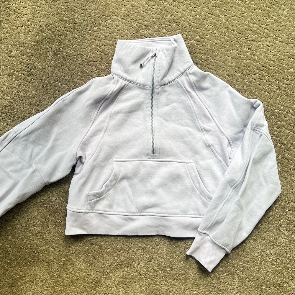 Lululemon lavender funnel neck scuba XS/S